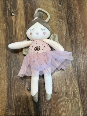 Music Plush Fairy Doll with Pink Tulle Dress